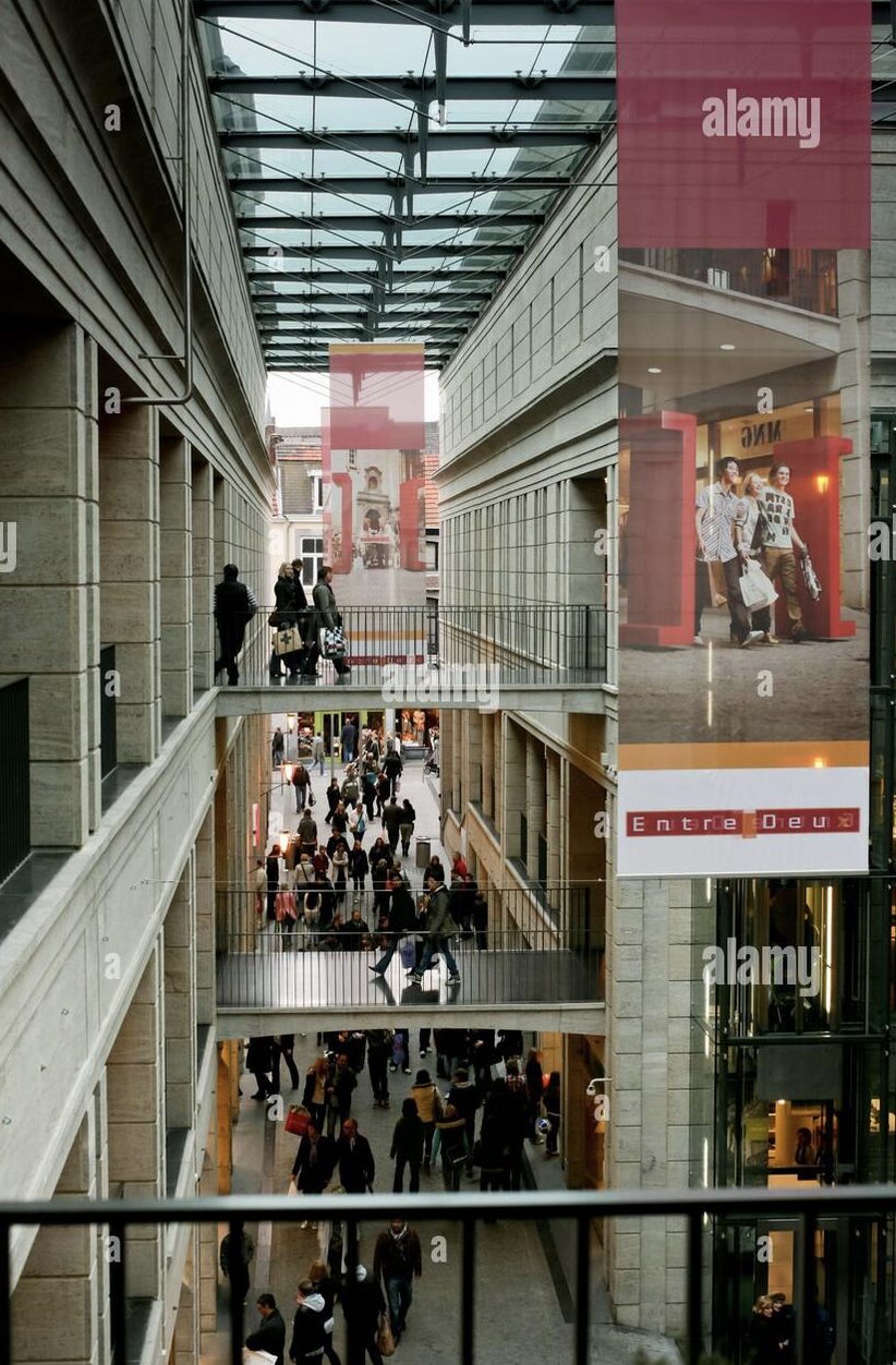 De moderne binnenstad van Maastricht