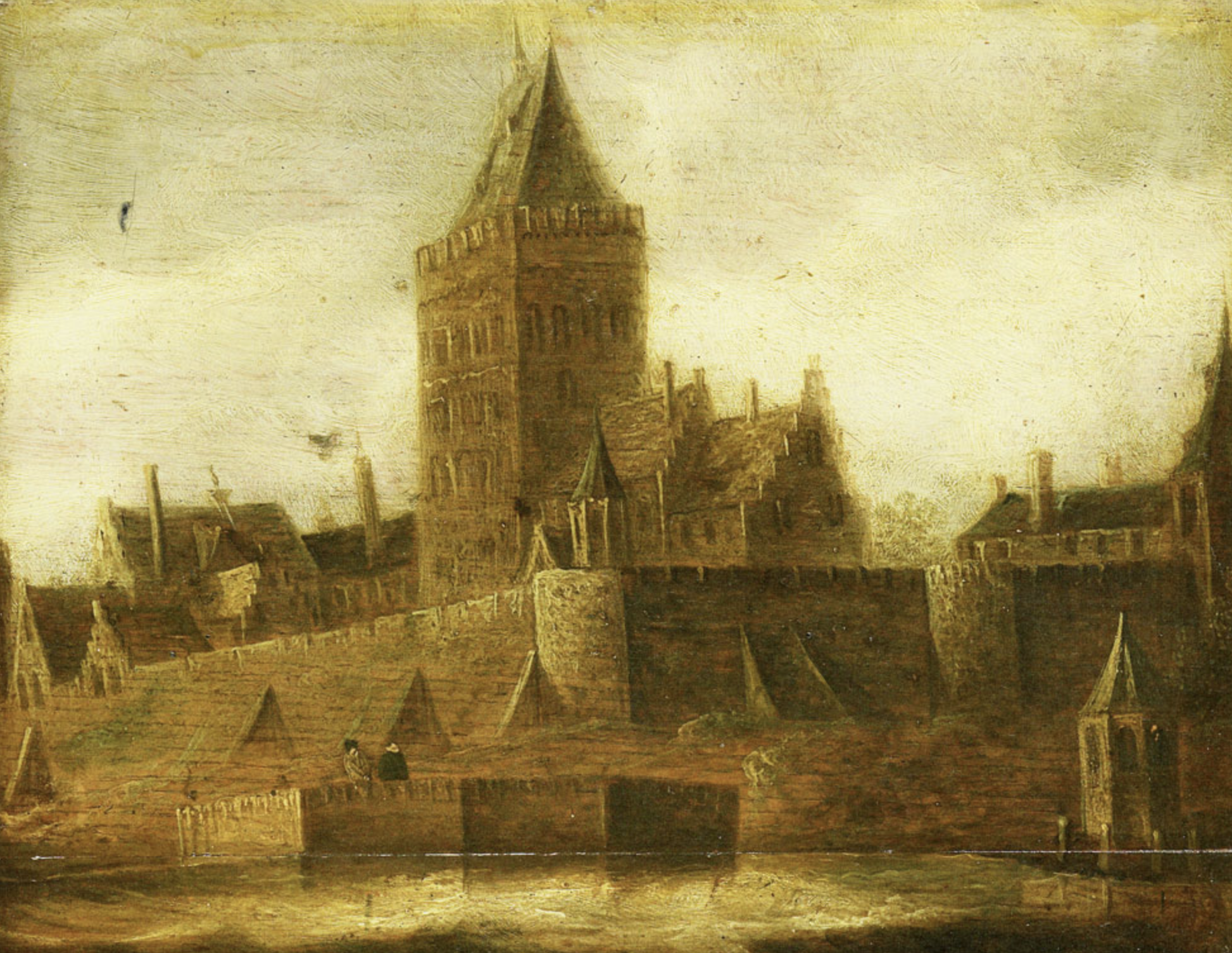 Valkhof geschilderd door Jan van Goyen